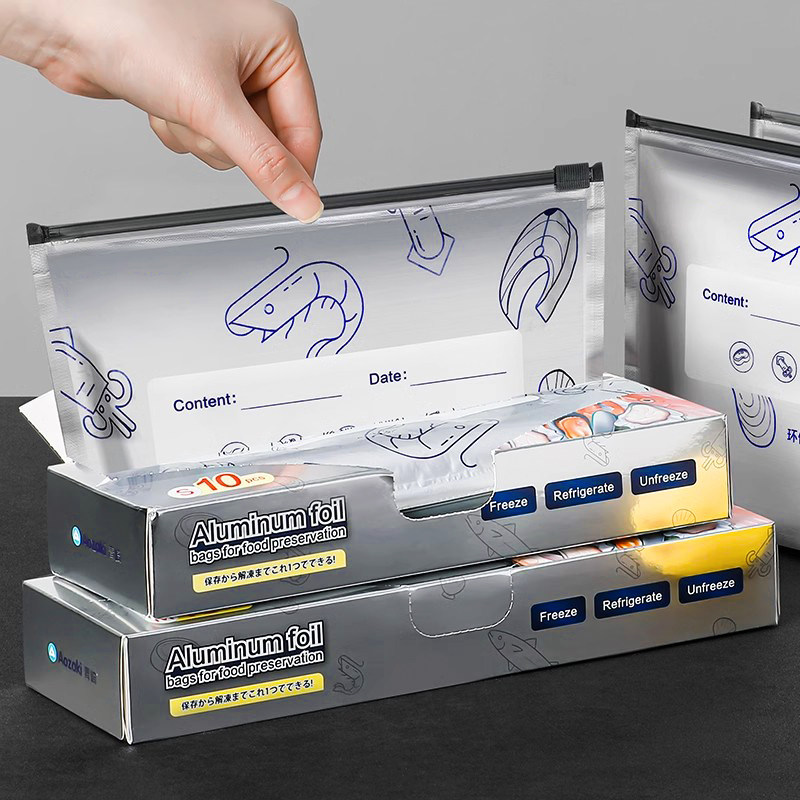 铝箔保鲜袋生鲜速冻虾保鲜袋加厚食品分装密封袋密实袋子食品级,餐饮具,保鲜袋,淘宝优惠券,粉丝福利购,淘宝优惠卷
