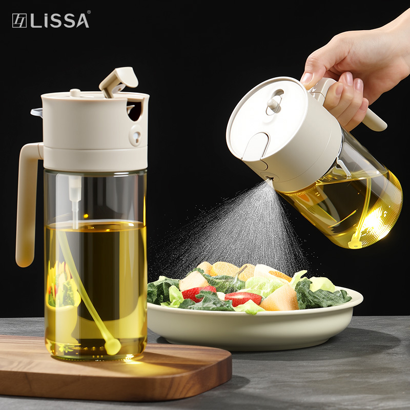 lissa玻璃喷倒一体两用喷油壶