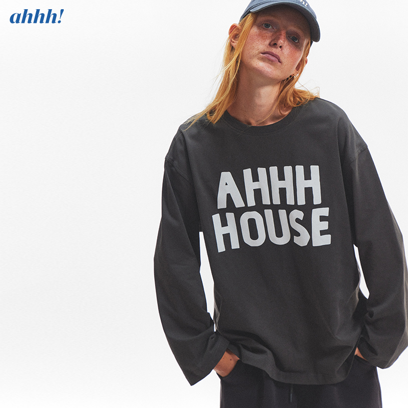AHHHHOUSE圆领宽松T恤