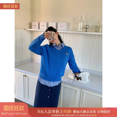 M1DNOTE装饰羊毛v领上衣