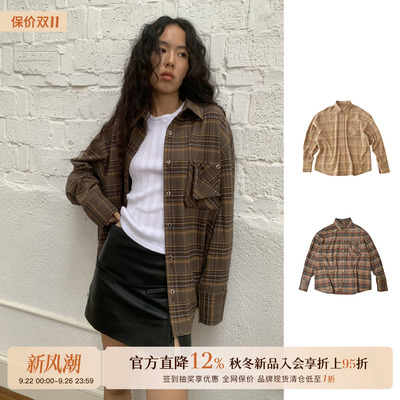 设计师品牌翻折口袋宽松衬衫