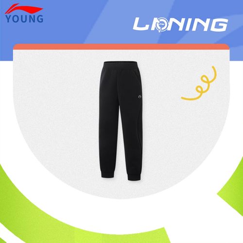 李宁童装儿童女中大童卫裤秋季