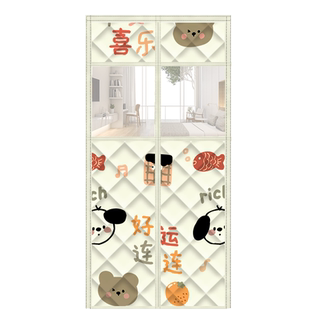 空调门帘冬季保暖防风保温挡风加厚家用隔音自吸磁性冬天棉门帘子