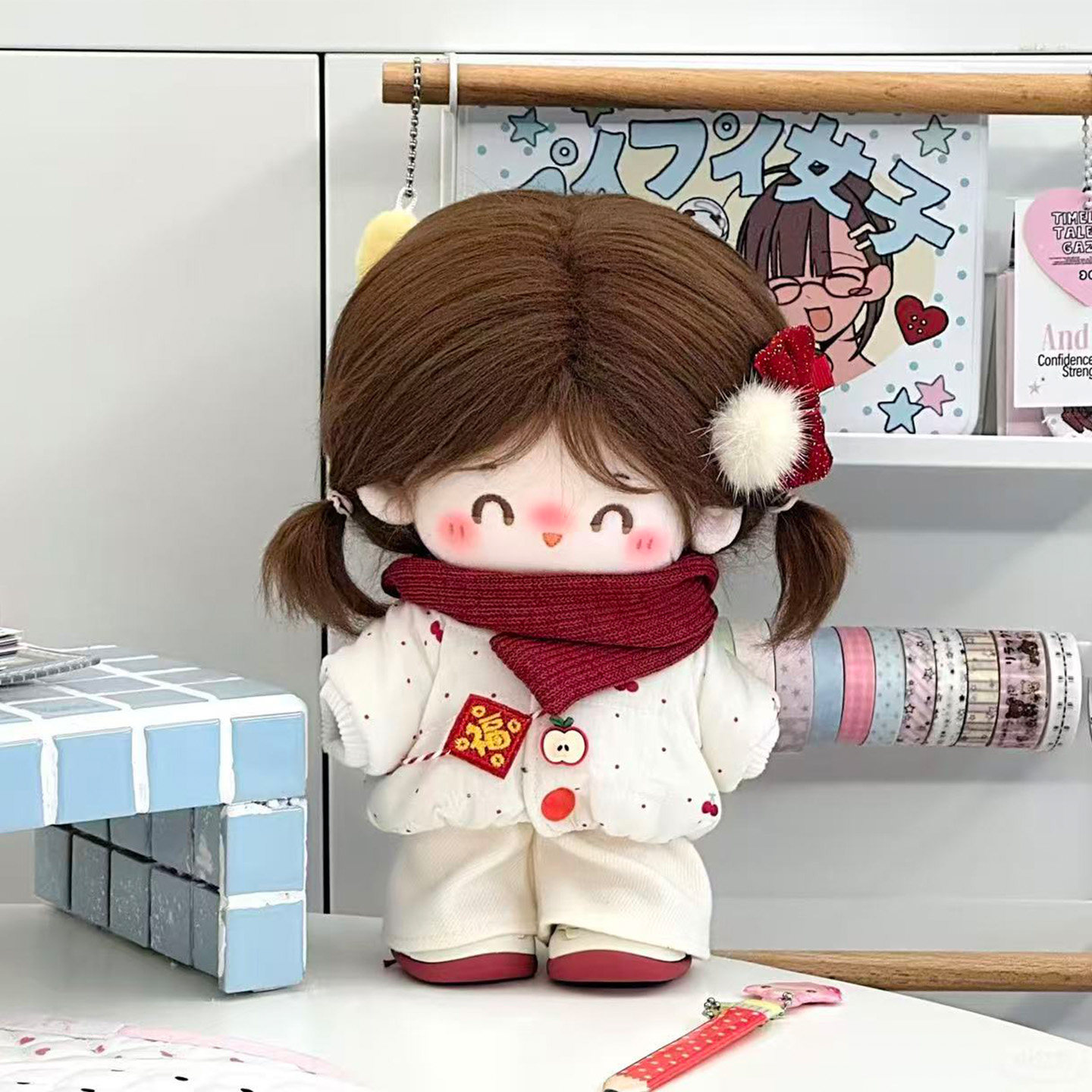 20cm厘米娃衣棉花娃娃衣棉袄新年拜年服可爱毛绒玩具娃衣站姿套装,模玩/动漫/周边/娃圈三坑/桌游,棉花娃娃/毛绒玩具娃衣,淘宝优惠券,粉丝福利购,淘宝优惠卷