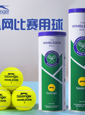 Slazenger/史莱辛格豹子网球高弹耐打铁罐温网比赛专用训练球儿童