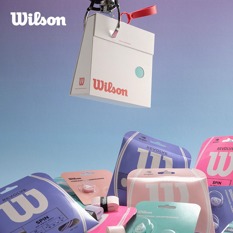 Wilson威尔胜2025新款马卡龙配色霓虹手胶彩色避震器网球配件礼盒