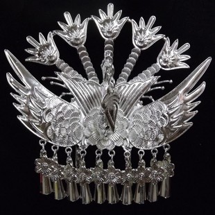 苗族银饰头饰发簪发饰苗家异域风情彝族额饰超仙服饰侗族傣族古风