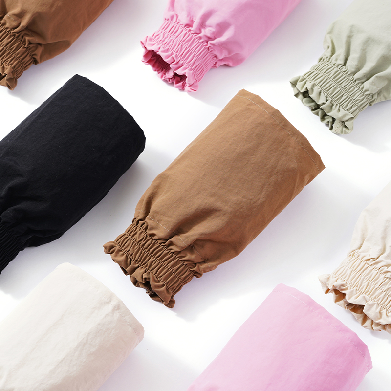 半截袖套冬季新款厨房家用女款护袖防水上班工作办公室羽绒服套袖