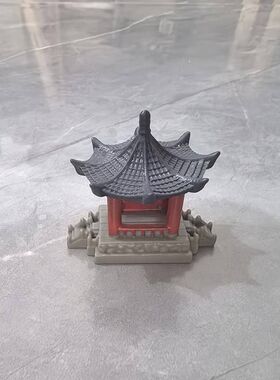 微景观微缩仿真小凉亭子模型造景中式园艺盆景DIY配件装饰小摆件