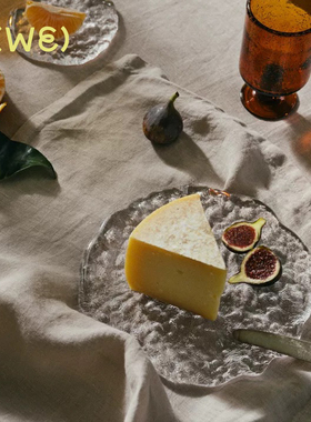 丹麦Fermliving Momento Glass Stones 玻璃托盘点心盘肥皂盘北欧