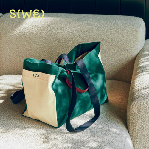 丹麦HAY WEEKEND BAG 帆布袋北欧大容量彩色棉帆布包单肩包手提包