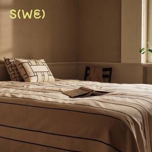 2026春季新品 丹麦Fermliving Twill Bedspread 斜纹床罩 床尾毯