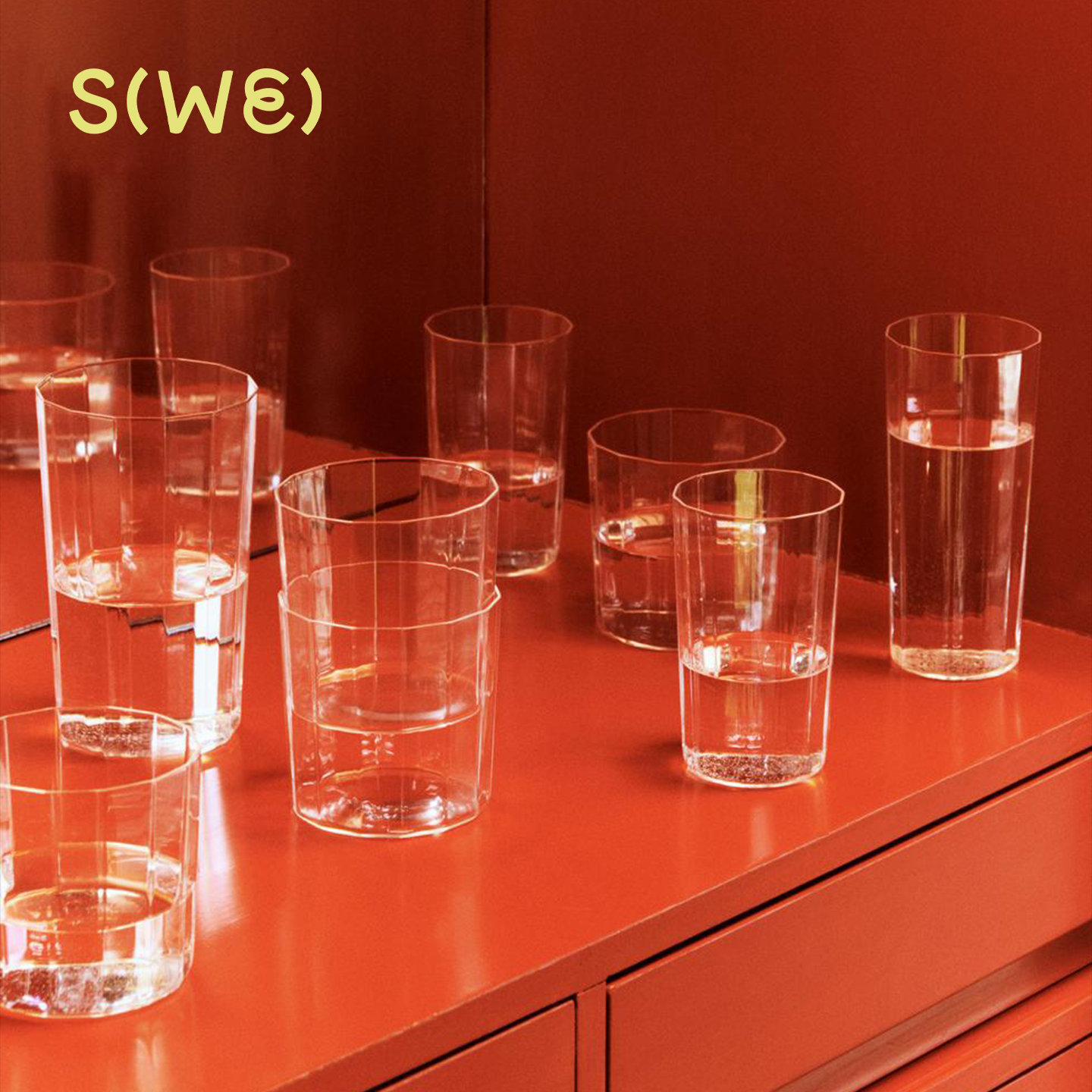 丹麦HAY玻璃杯北欧简约多边形