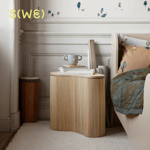 Isola系列边几茶几床头柜墩子藤