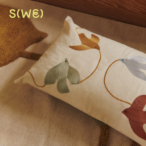 SwifBirdCushion刺绣抱枕靠枕
