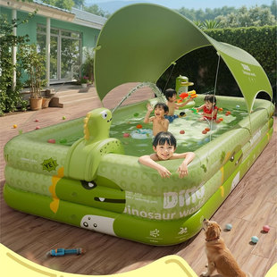 德国充气游泳池家用儿童室内户外游泳池家用大型可折叠私人戏水池