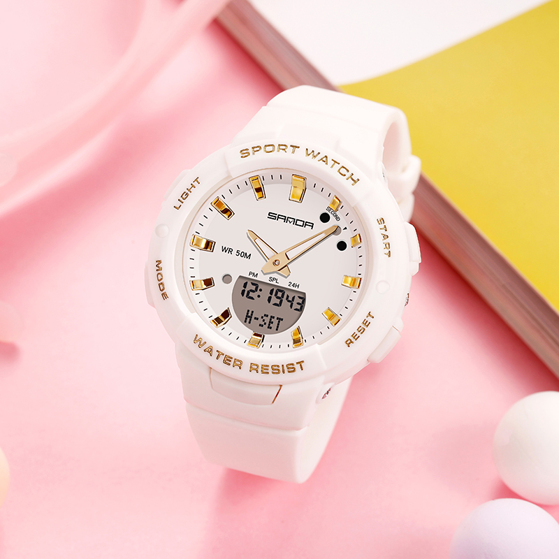 手表女款学生初中生轻奢小众电子