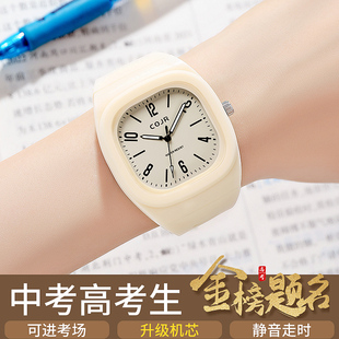 初高中学生考试专用手表女款静音可以带进考场的石英手表只看时间