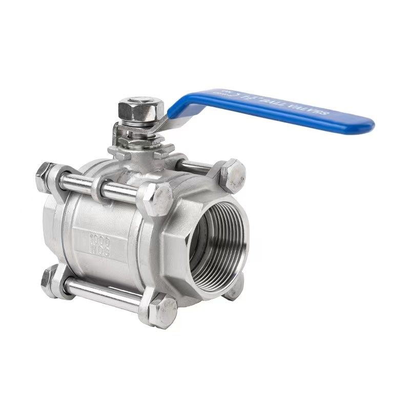 华康304/316/201不锈钢3PC球阀内螺纹I三片式内丝直通Q81F卡箍卡