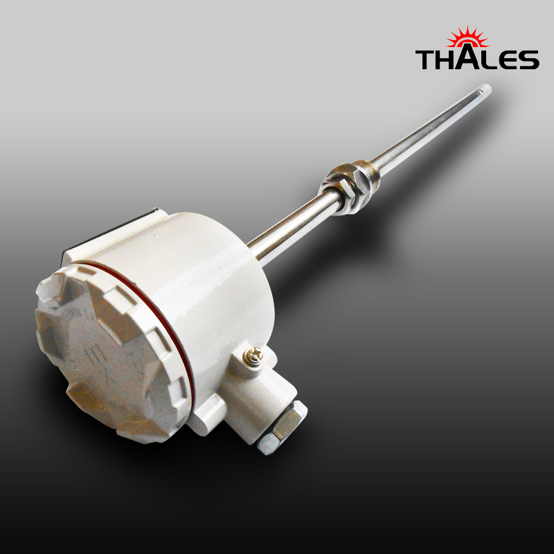 中温型管道式温湿度传感器风管式温度变送器金属耐高温螺纹安装