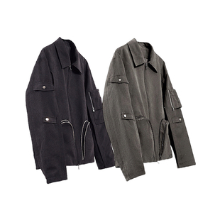 「OCEANBACCA」AW23/vol.1 麂皮短绒立体口袋弧形活页夹克