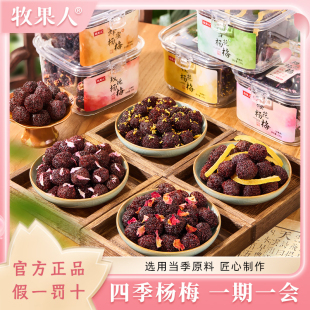 牧果人四季 杨梅新鲜东魁杨梅蜜饯果干大颗粒酸甜解馋可口孕妇零食
