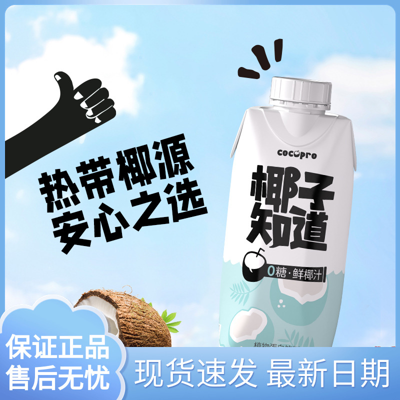 椰子知道鲜椰汁植物蛋白饮料