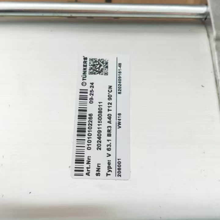 【德国TUNKERS气缸V63.1 BR3 A40 T12