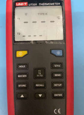 优利德UT325双通道测温仪数字高精度数显室内温度表温度计