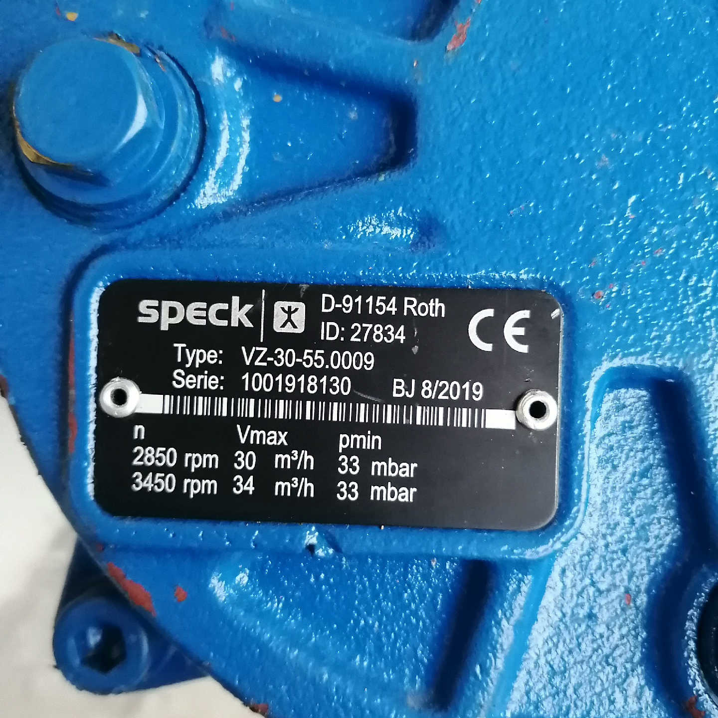 SPECK VZ-30-55.0009电机，ATB SNF9