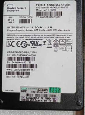 P08719-001 HPE PM1643 920GB SA