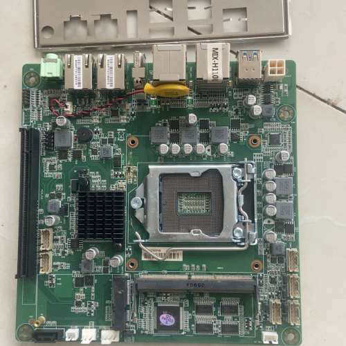 H110工业主板，双网口，支持CPU是6789代处理器，四代