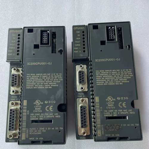 GE CPU模块 IC200CPU001-GJ，共两块，功能