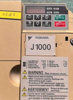 安川变频器CIMR-JC4A0004BAA   1.1KW