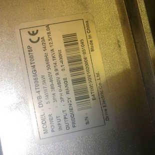 4T0075P DVB一4T0055G 拆機德萊爾變頻器