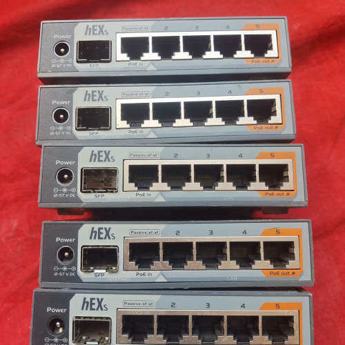 MikroTik hEX S RB760iGS ，功能正常