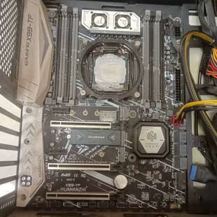 一共2片 主板 2696v3 正 华南x99