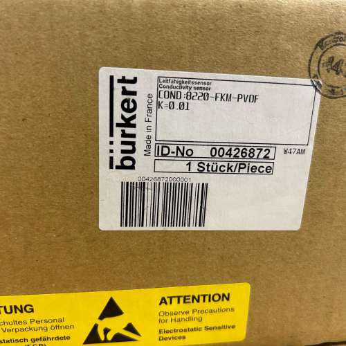 burkert宝德电导率传感器8220-FKM-PVDF 0