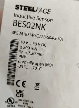 巴鲁夫 BES02NK，BES M18EI-PSC72B-S