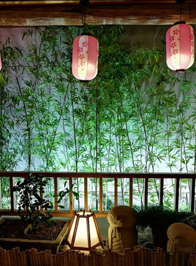 纸灯笼长形冬瓜吊灯罩日韩料理餐厅酒店茶楼商场装饰日式冬瓜TBST