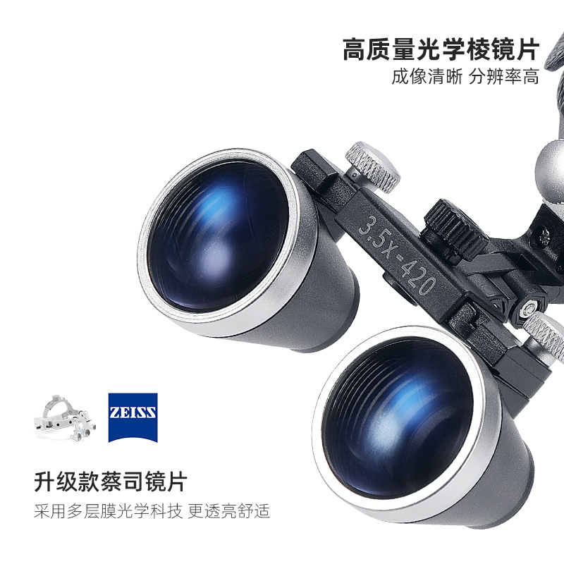 牙医仕放大镜头戴式口腔外科手术