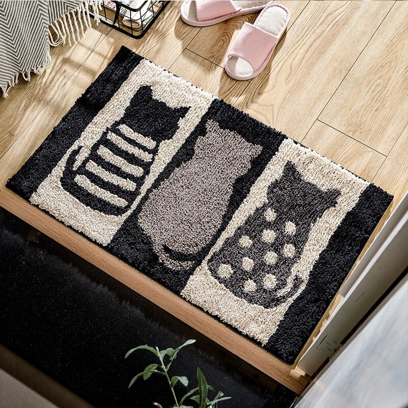 卫生间门口防水防滑专用地垫可爱小动物室厨房卫浴吸水门垫浴室