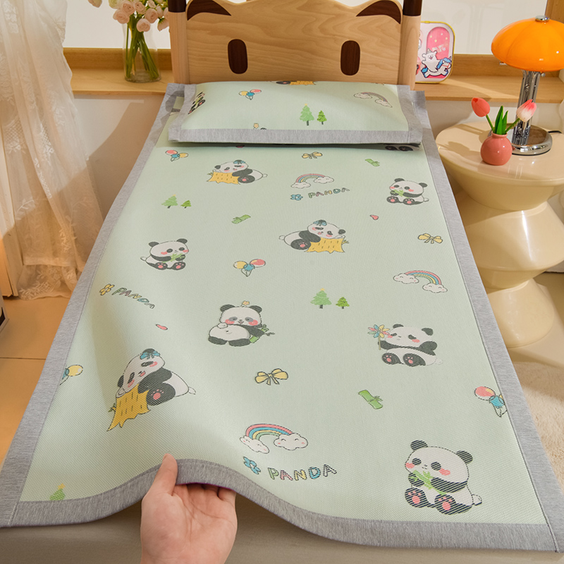 70*170冰丝凉席小学生午睡托管班拼接床幼儿园冰藤空调软席子夏季