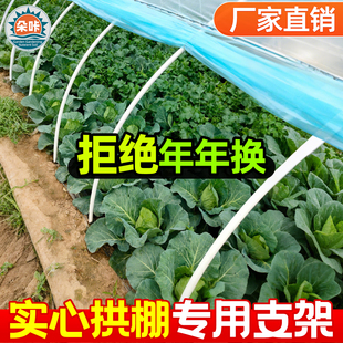 新型小拱棚支架实心玻璃纤维杆棒大棚塑料养殖骨架农家用菜棚支架