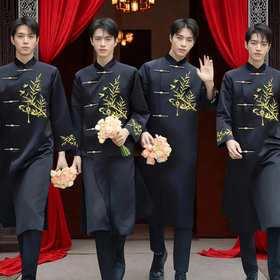 伴郎服中式兄弟装搞笑中国风