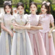 姐妹团礼服小个子平时可穿大码 夏季 旗袍伴娘裙 伴娘服2026新款 中式