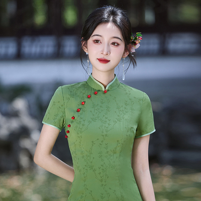 旗袍女新中式改良订婚礼服女2025