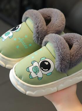儿童棉拖鞋2025冬季男女童1-9岁居家室内外防滑保暖防水宝宝棉鞋