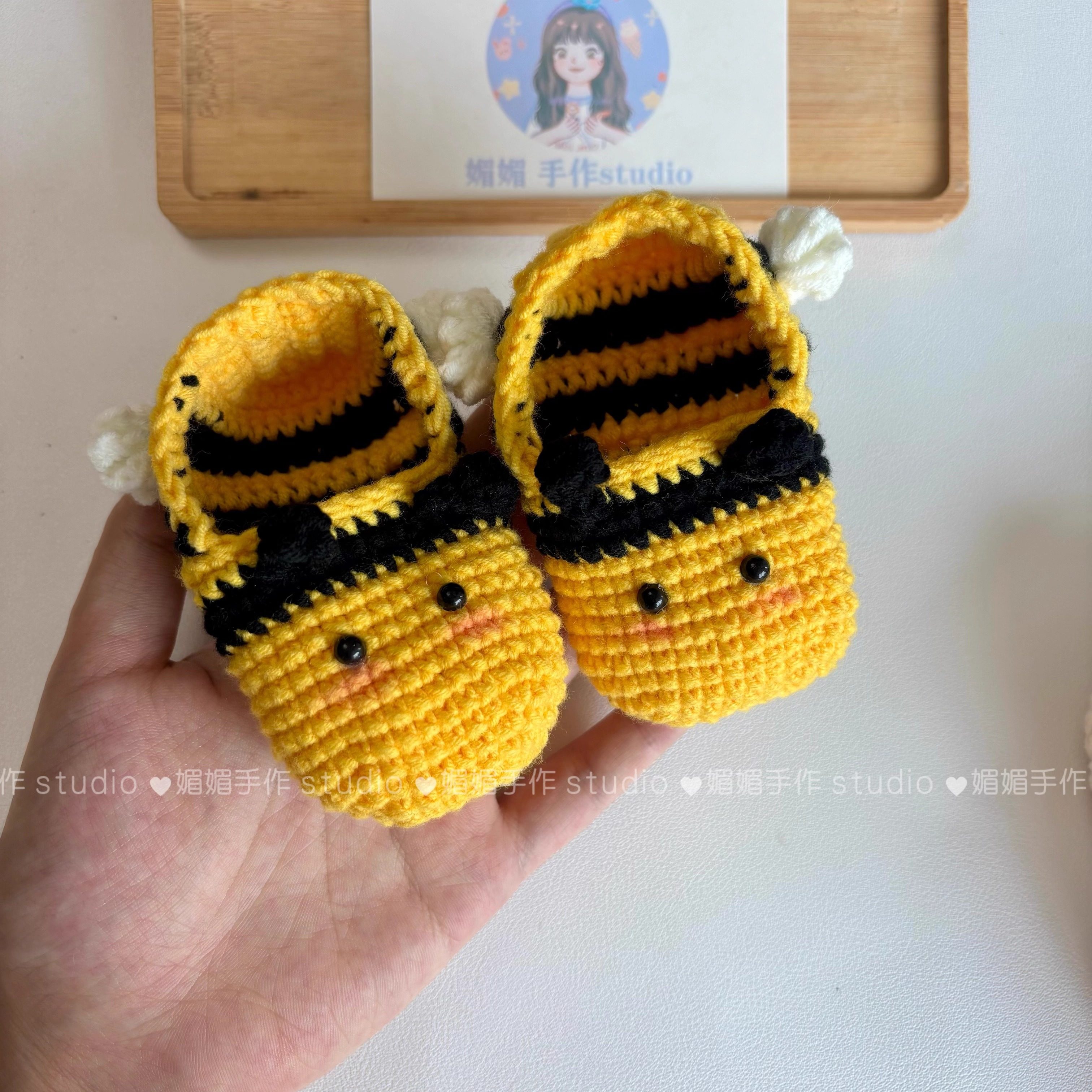 可爱小蜜蜂鞋钩编宝宝毛线鞋成品小蜜蜂鞋纯手工送礼礼物孕期孕妇,服饰配件/皮带/帽子/围巾,DIY编织材料包,淘宝优惠券,粉丝福利购,淘宝优惠卷