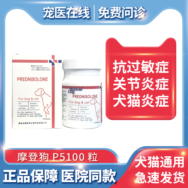 摩登狗P5犬猫抗炎症药狗狗风湿病关节炎过敏皮炎心丝虫肺炎脑膜炎